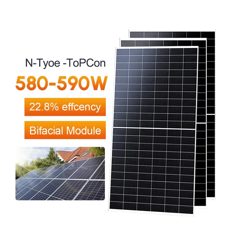 Solar Panel - 575W Doppelseitige Solarmodule Monokristalline Photovoltaik-Module für