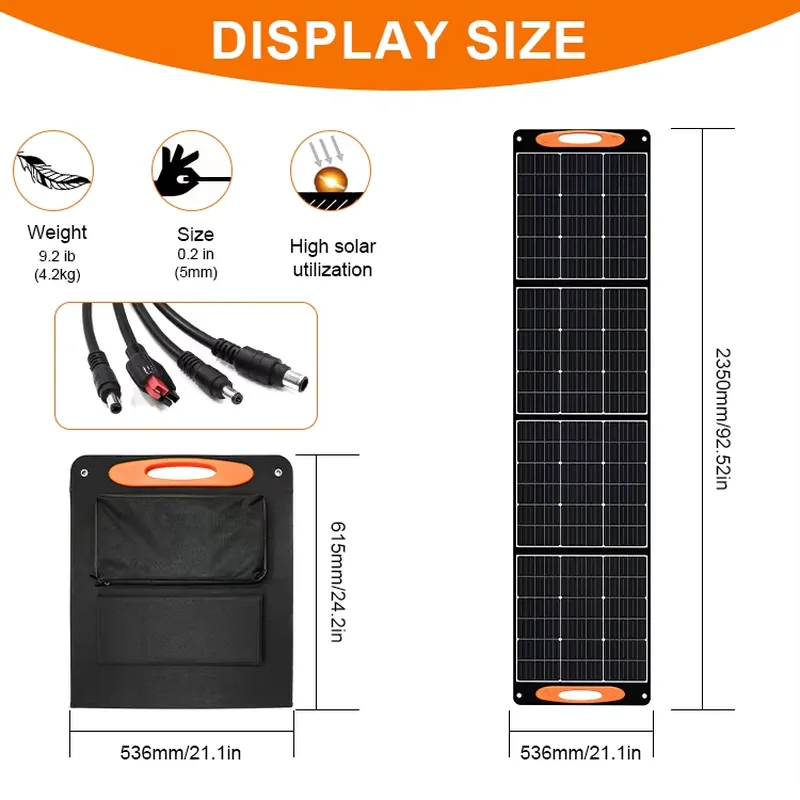 Faltbares Solarpanel 200W 18V  – Solar Panel 200W Bewertung und Preis